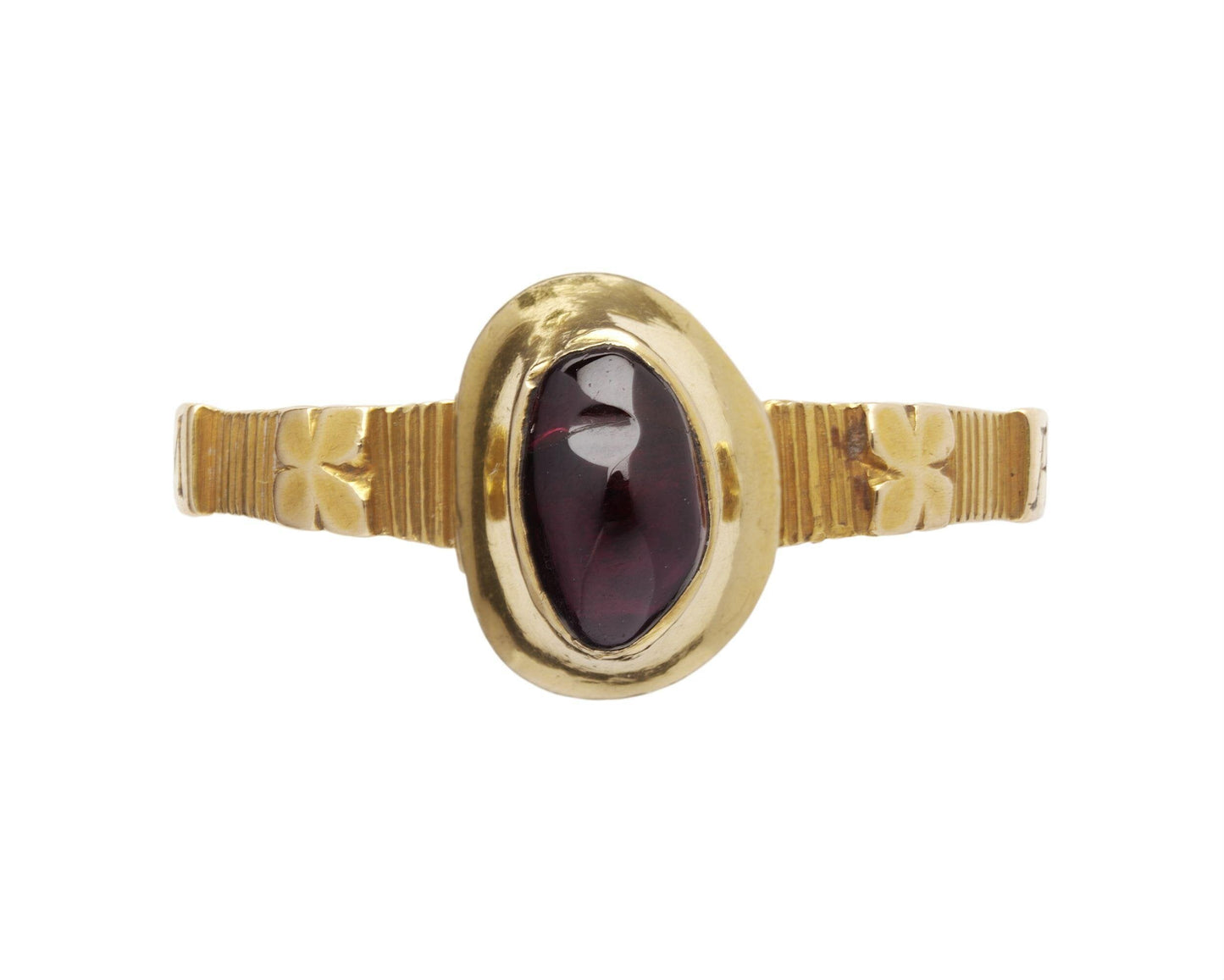 14th century English or French Replica Gemstone Ring