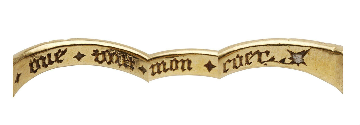 14th century English or French Posy Ring