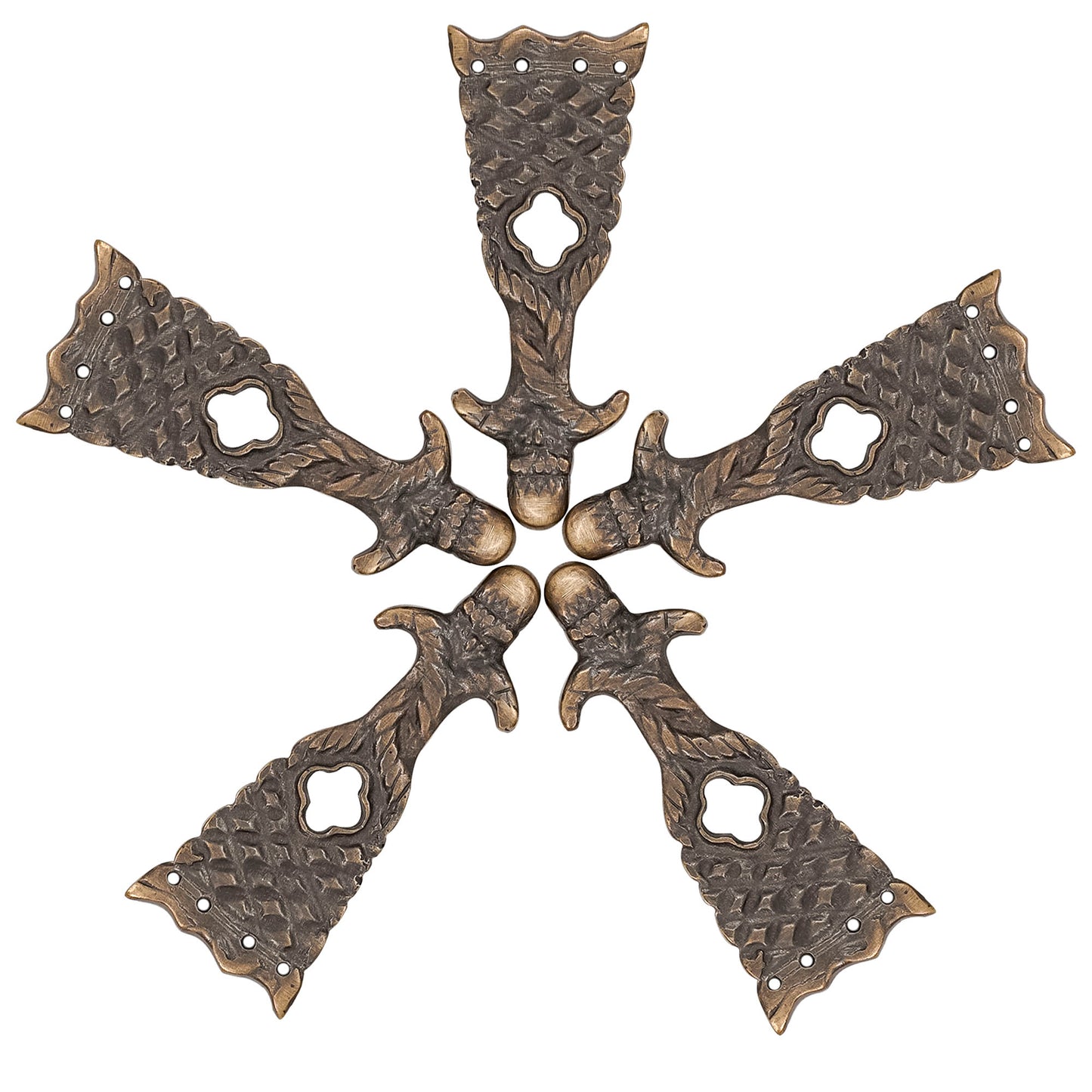 Medieval Strap End with an Acorn and Quatrefoil