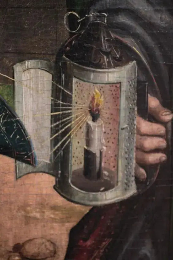 Medieval Lantern Made from Real Horn