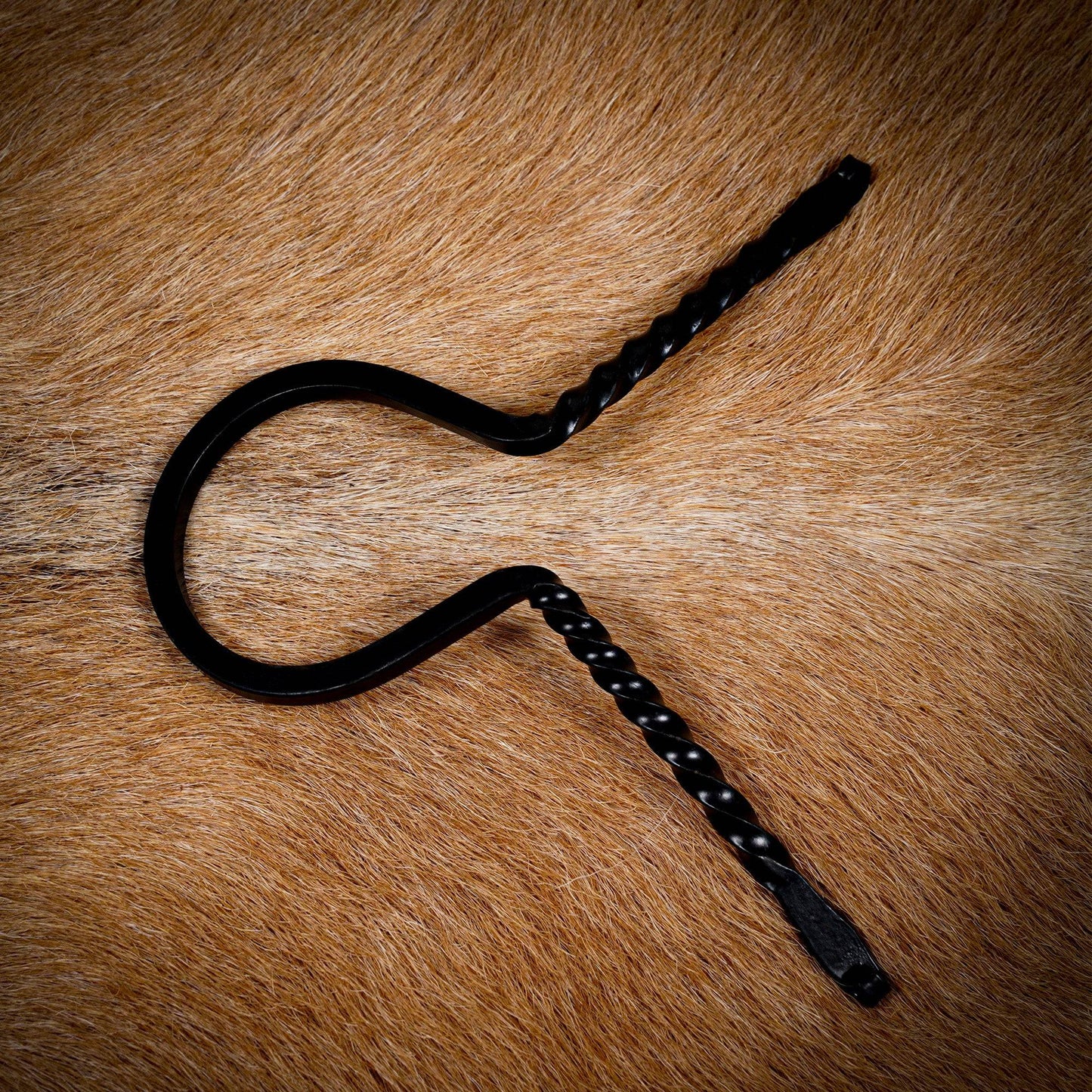 Support de corne à boire en fer forgé