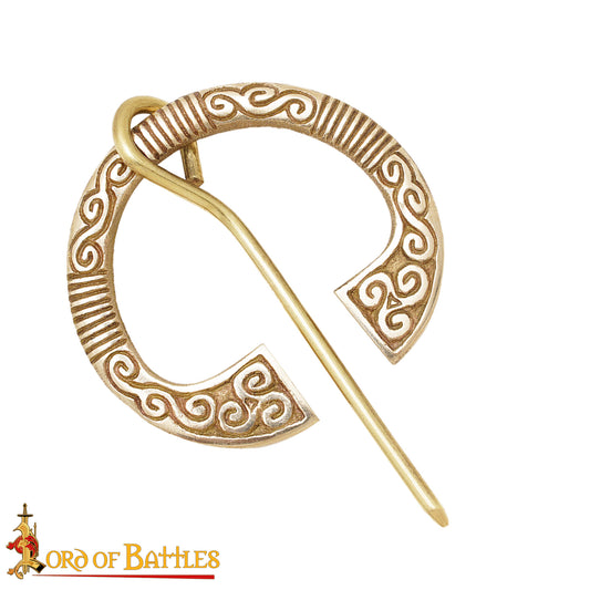 Irish Penannular Brooch made out of Solid Brass