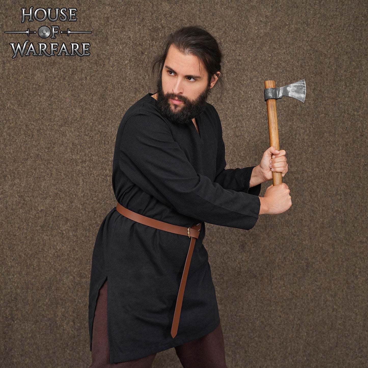 Simple Medieval Belt with a replica buckle from the 14th-15th century