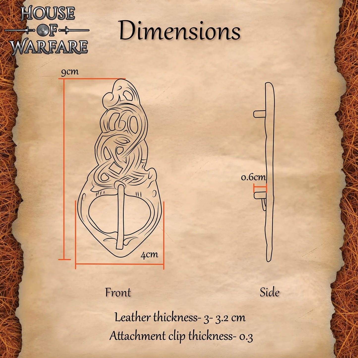 Viking-style Buckle, inspired by the 9th century
