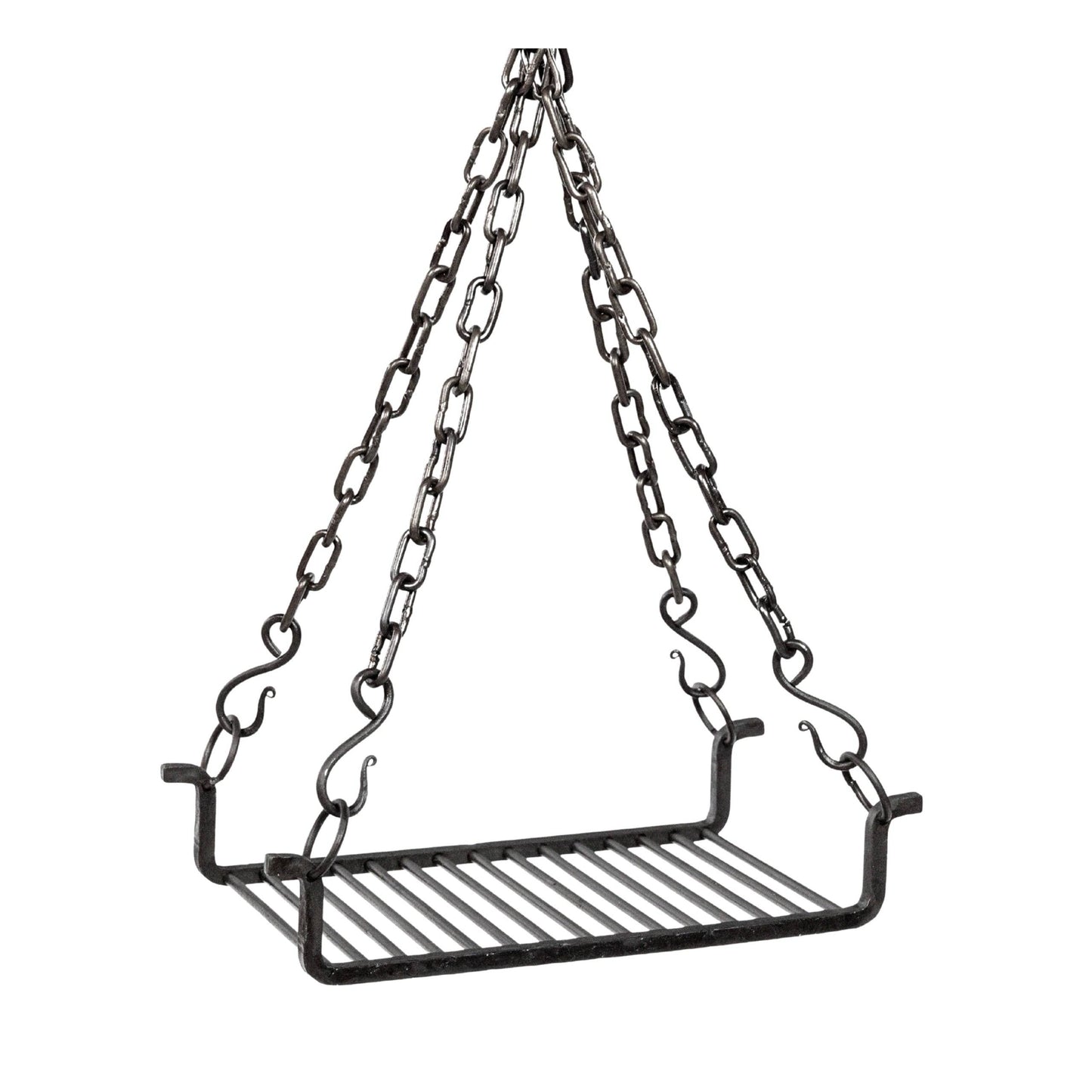 Hand forged cooking grill for campfires and camping