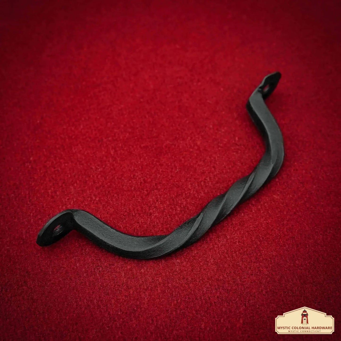 Rustic Hand Forged Twisted Door Pull (Set of 2) - small 5.5 inches