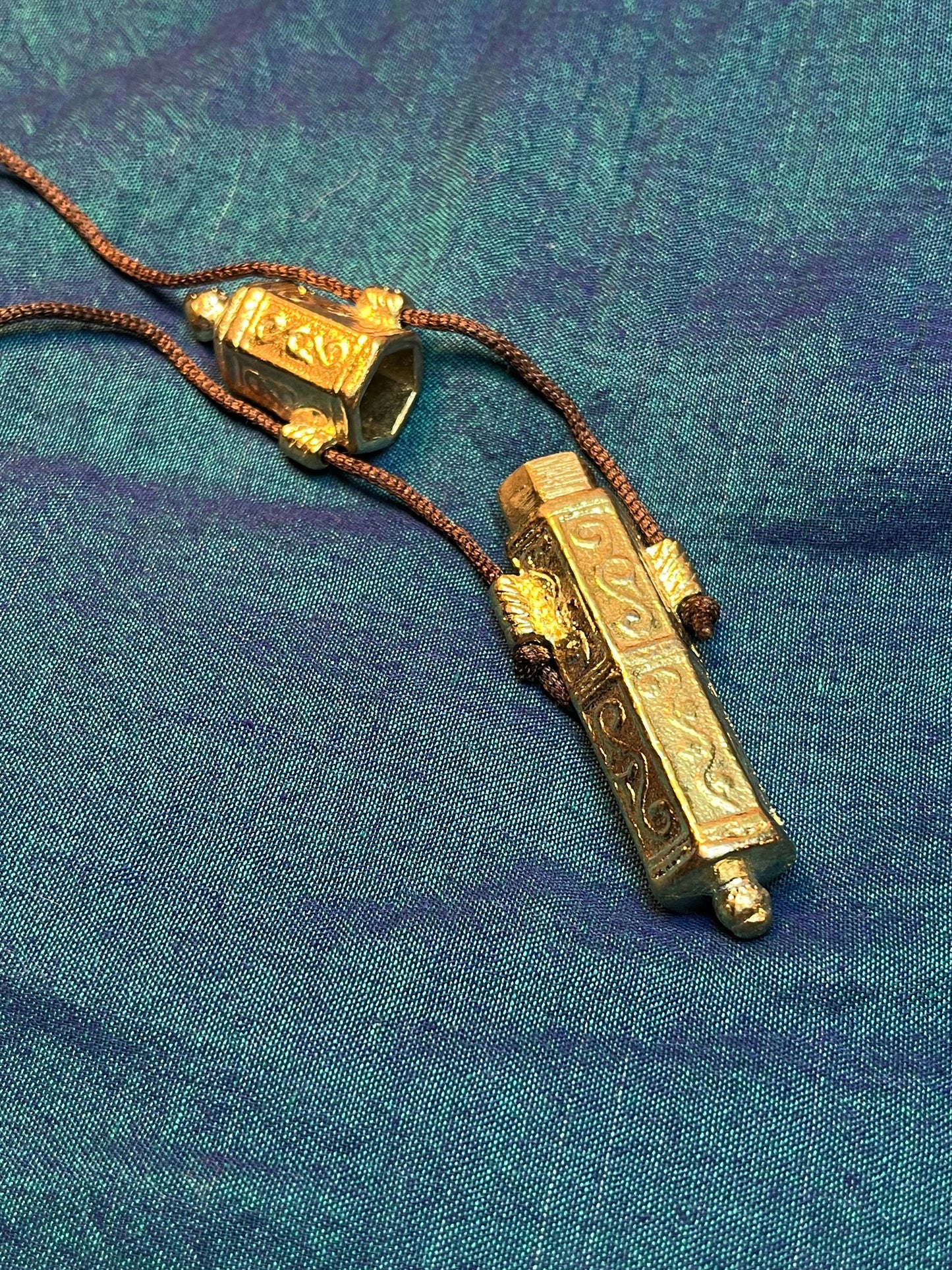 Post Medieval Needle Case With a Gold Finish