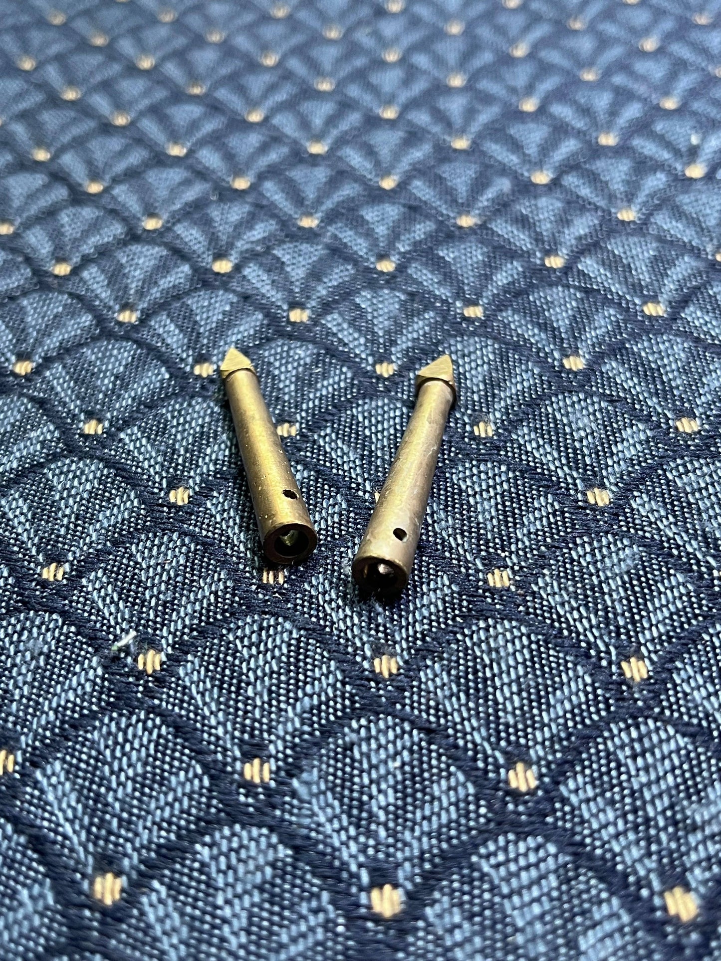 Diamond Tip Aiglets, medieval points, for adding to laces (set of 2)