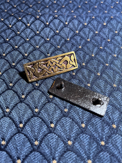Anglo-saxon interlace animal belt fittings (set-4), belt decorations