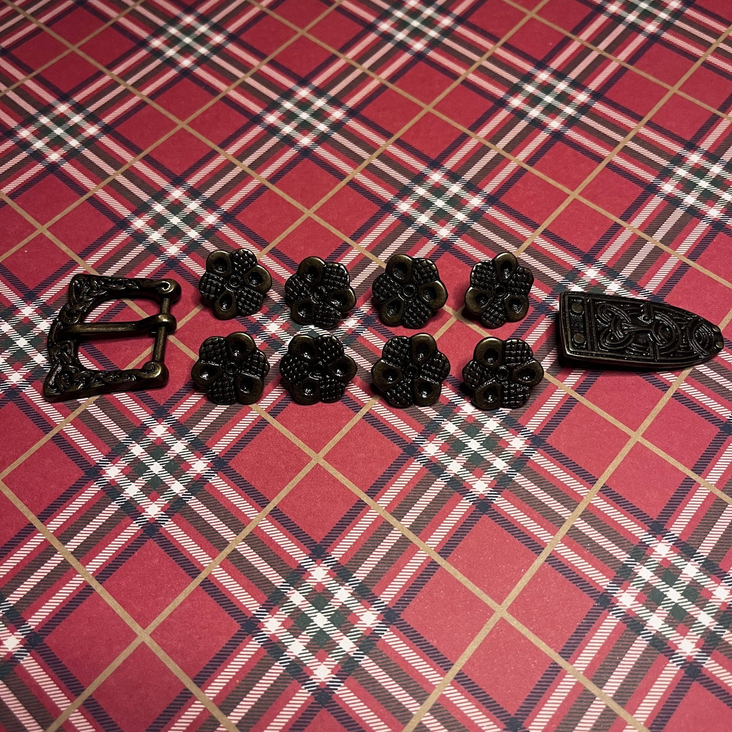 Ensemble de montage de ceinture médiévale - Décoration de style Viking Borre - Bundle de ceinture de vacances