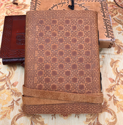 Flying Fairy Journal in Soft Brown Leather