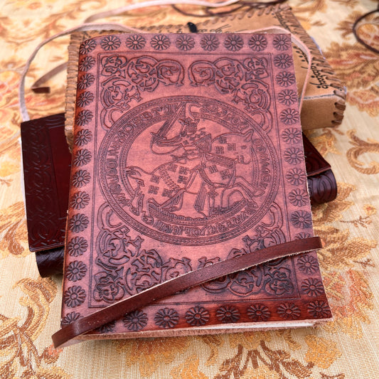Knightly Journal in Tan Leather
