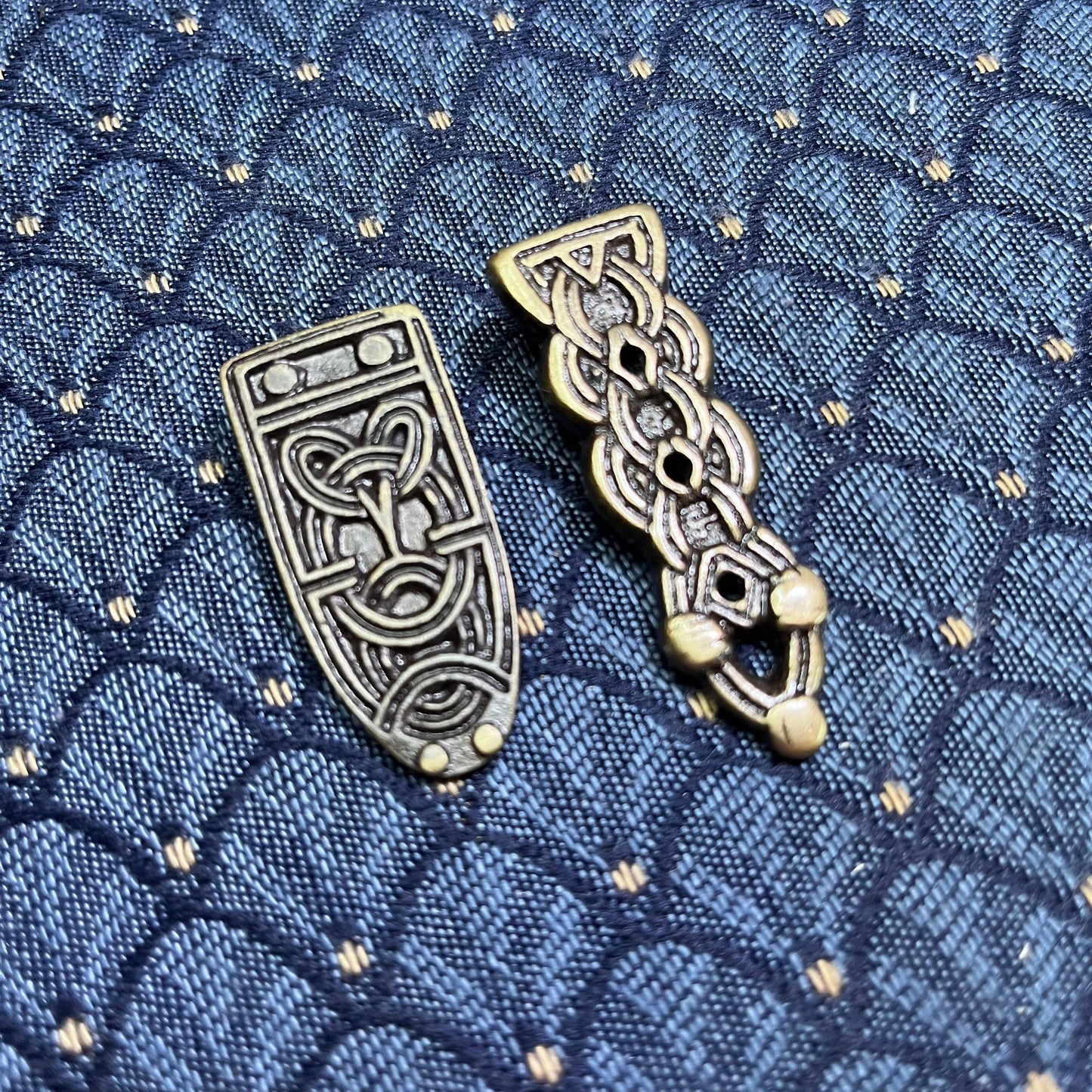 Dark Bronze Viking Styles Strap End for making your own belt