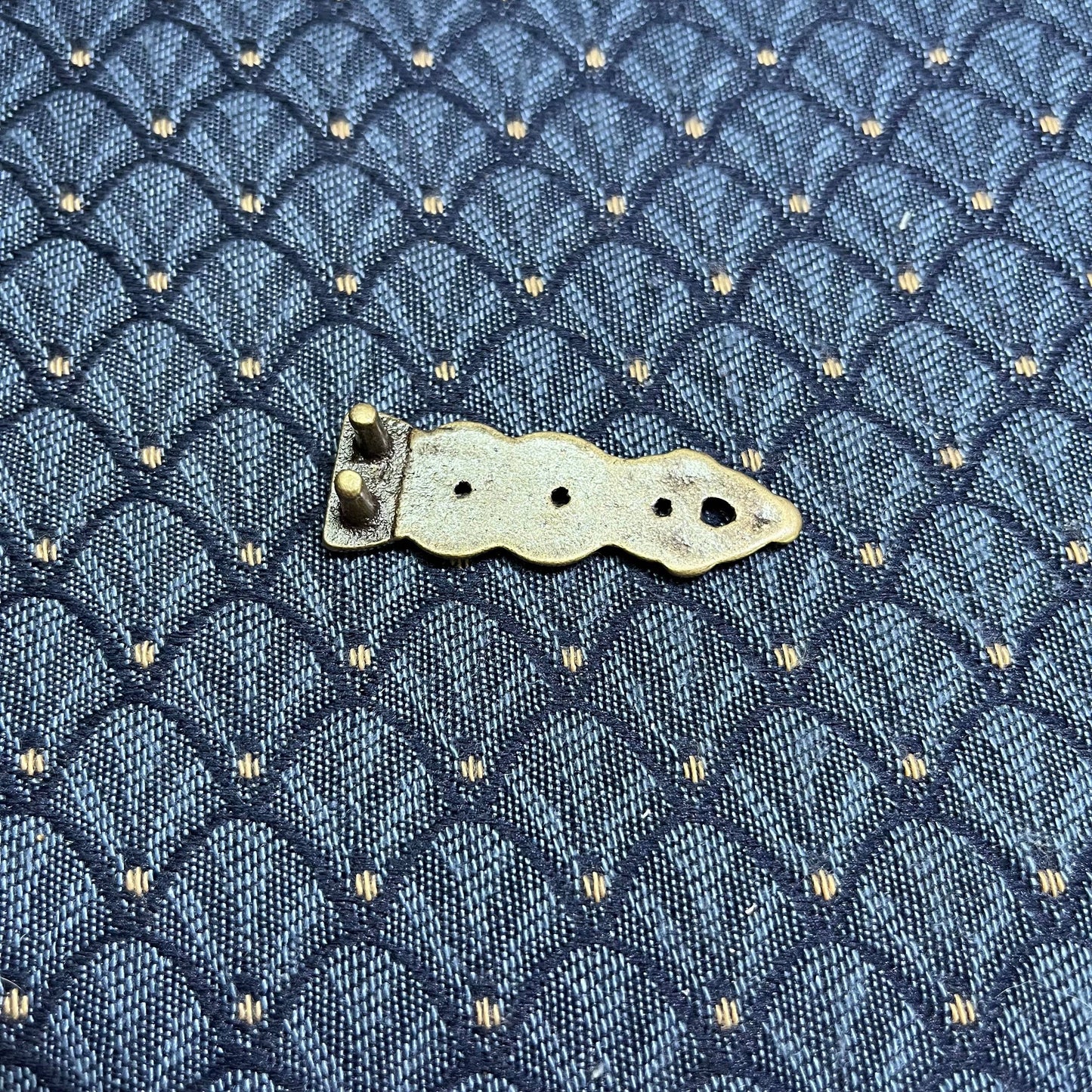 Narrow Viking Strap End in Antiqued Bronze for making your own belt