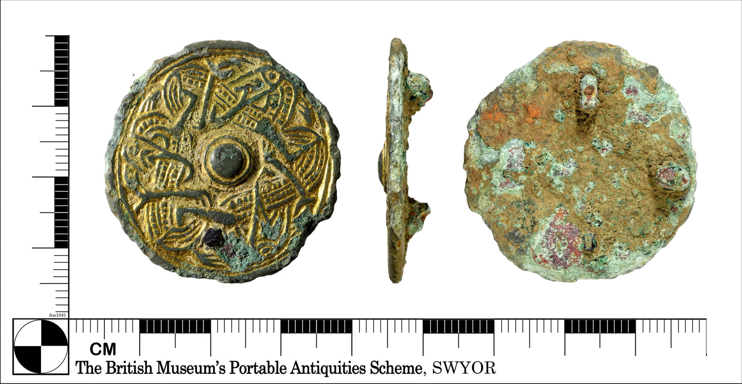 Viking Round Brooches (set of 2) 4.5 cm