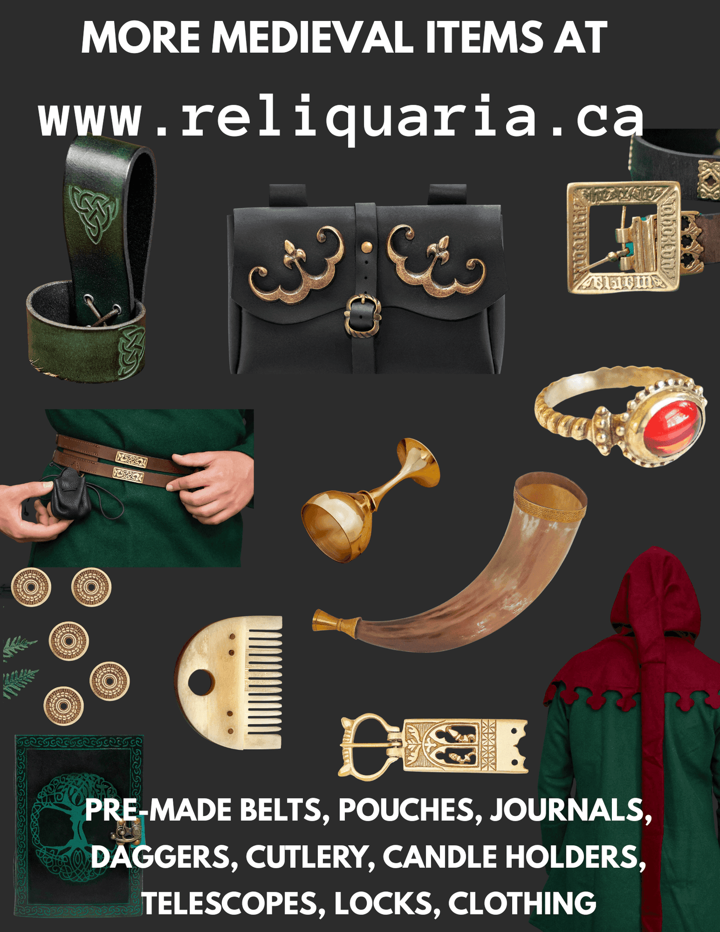 Medieval Medium Crown Shaped Buckle for 1 inch strap