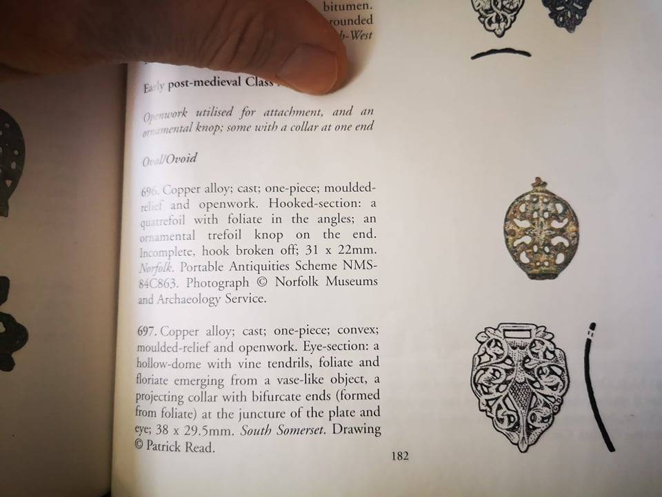 Renaissance Cloak Clasp with Vines and Leaves