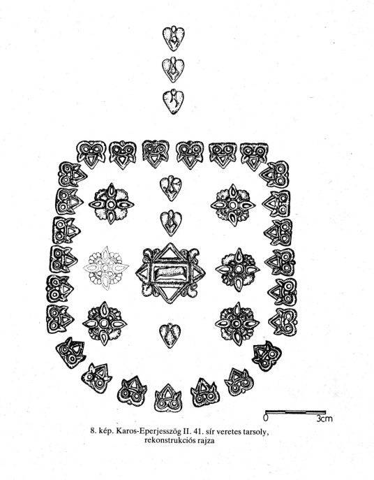 Plaques de ceinture - Hibou Tarsoly (set-4)