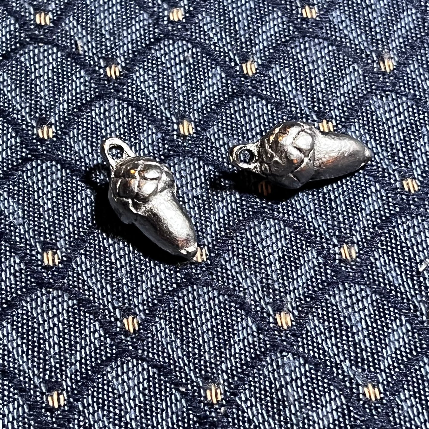 Silver Acorn Buttons (set of4)