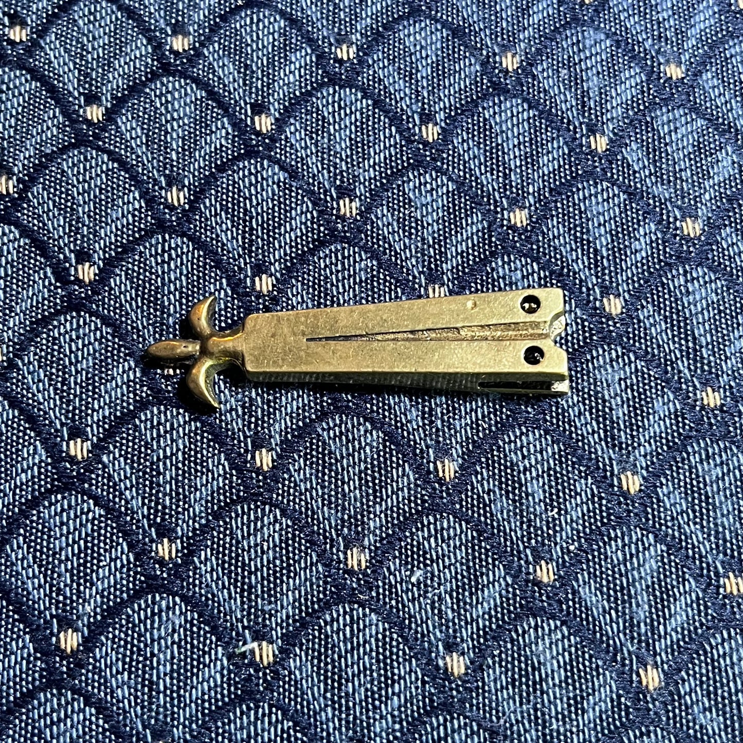 Medieval Strap End with Fleur de Lys