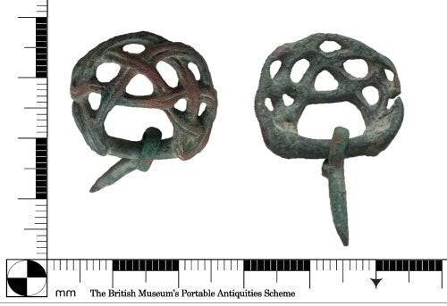 Ornate Buckle and Strap End from the early middle ages
