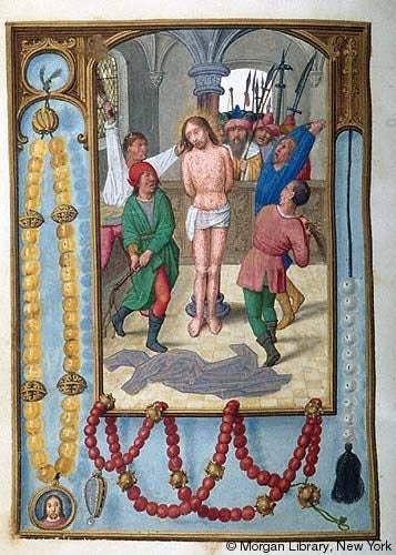 Paternoster de corail rouge avec croix de Malte