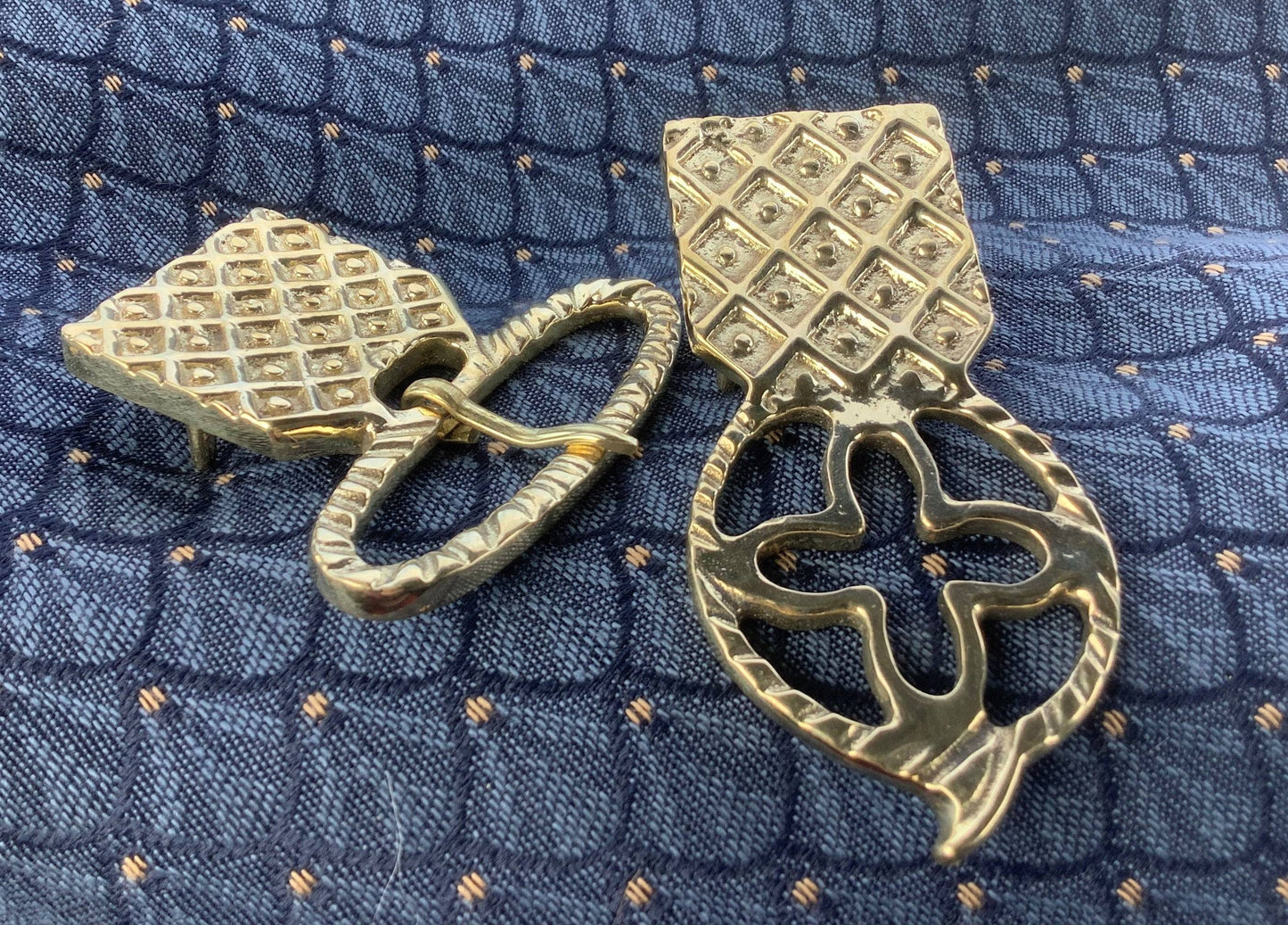 Medieval Buckle and strap-end set - 2 pieces
