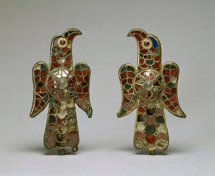 Gothic Eagle Brooches (pair)