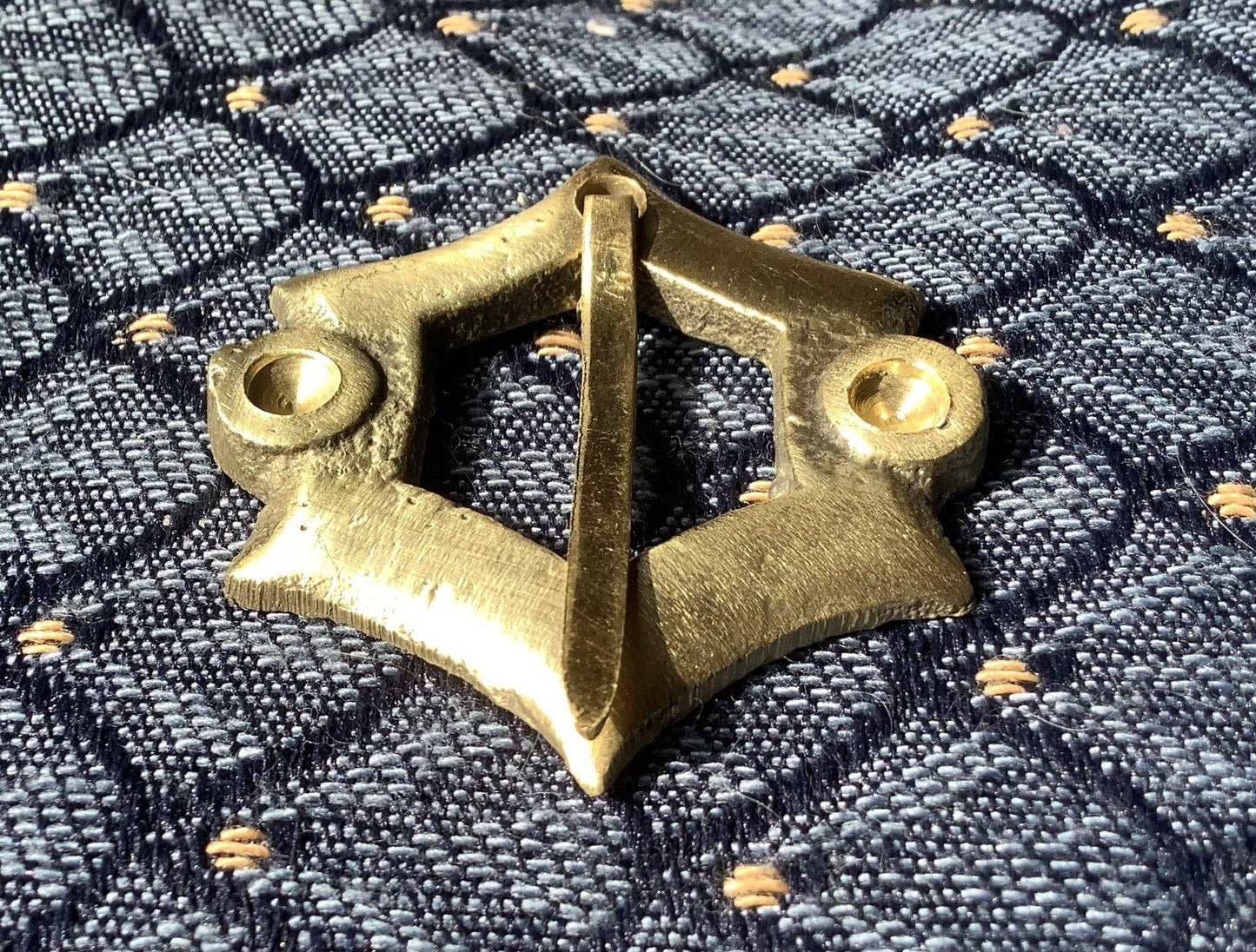 Brass Sexfoil Medieval Brooch
