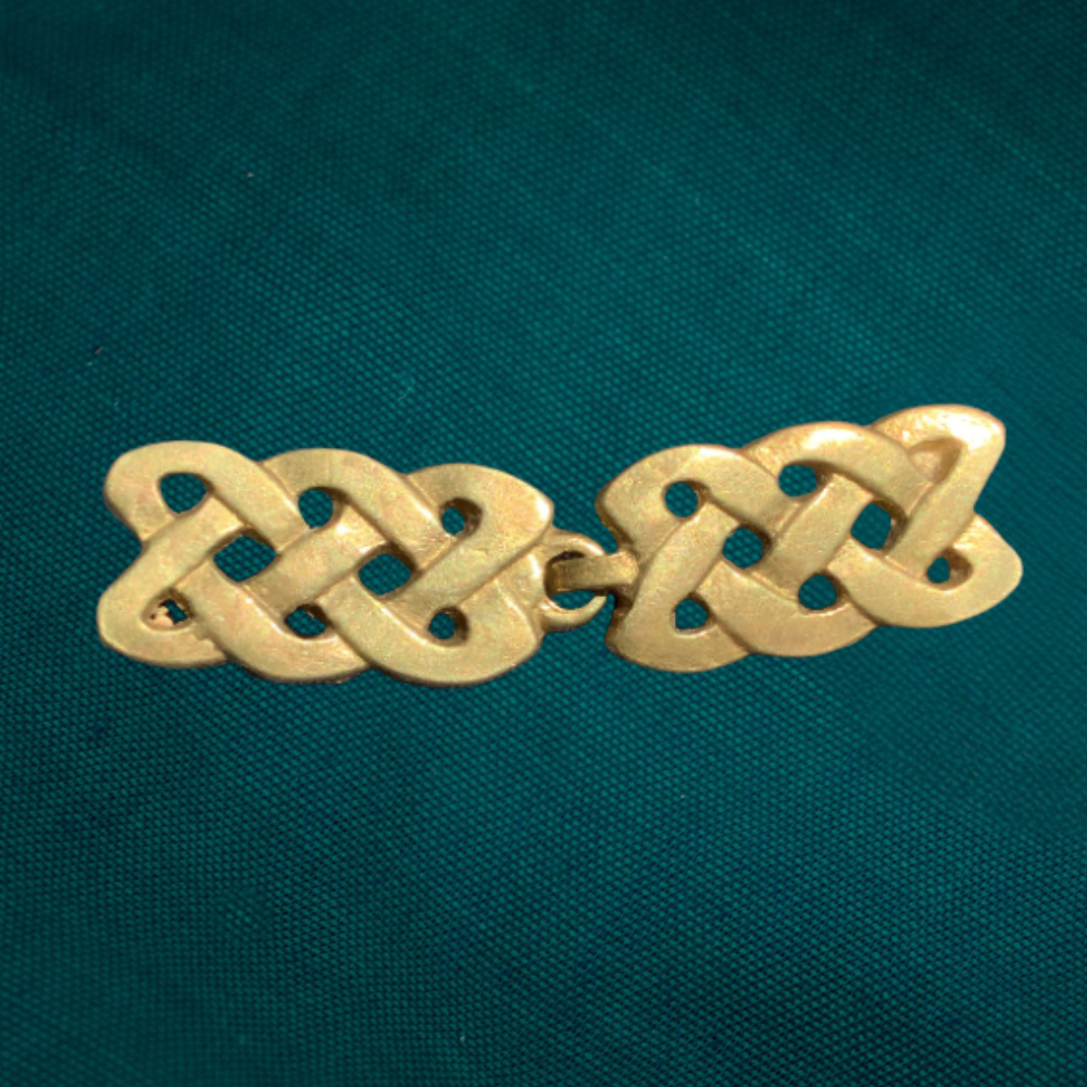 Cloak Clasp - Rectangular Celtic Knots