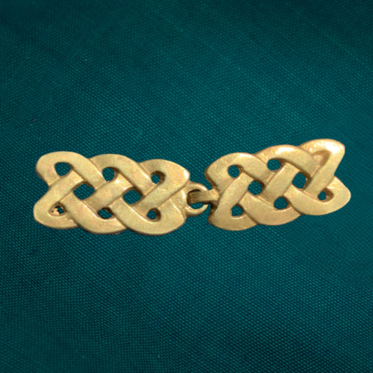 Cloak Clasp - Rectangular Celtic Knots