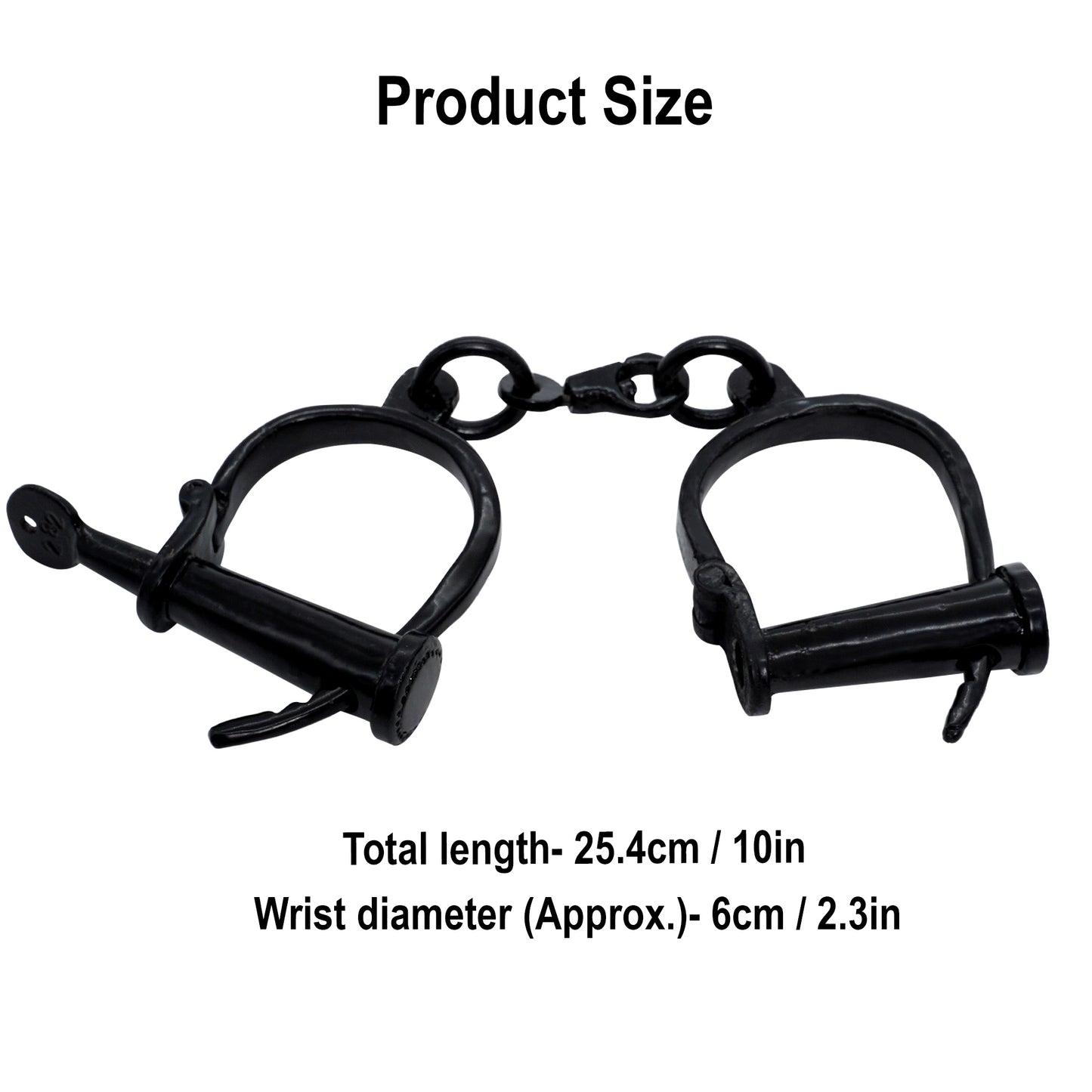 Medieval Iron Shackles - gothic handcuffs of cast iron