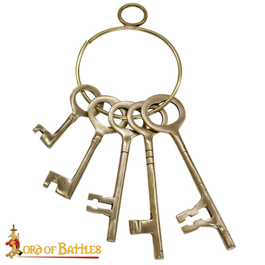 Brass Keys on a large brass ring