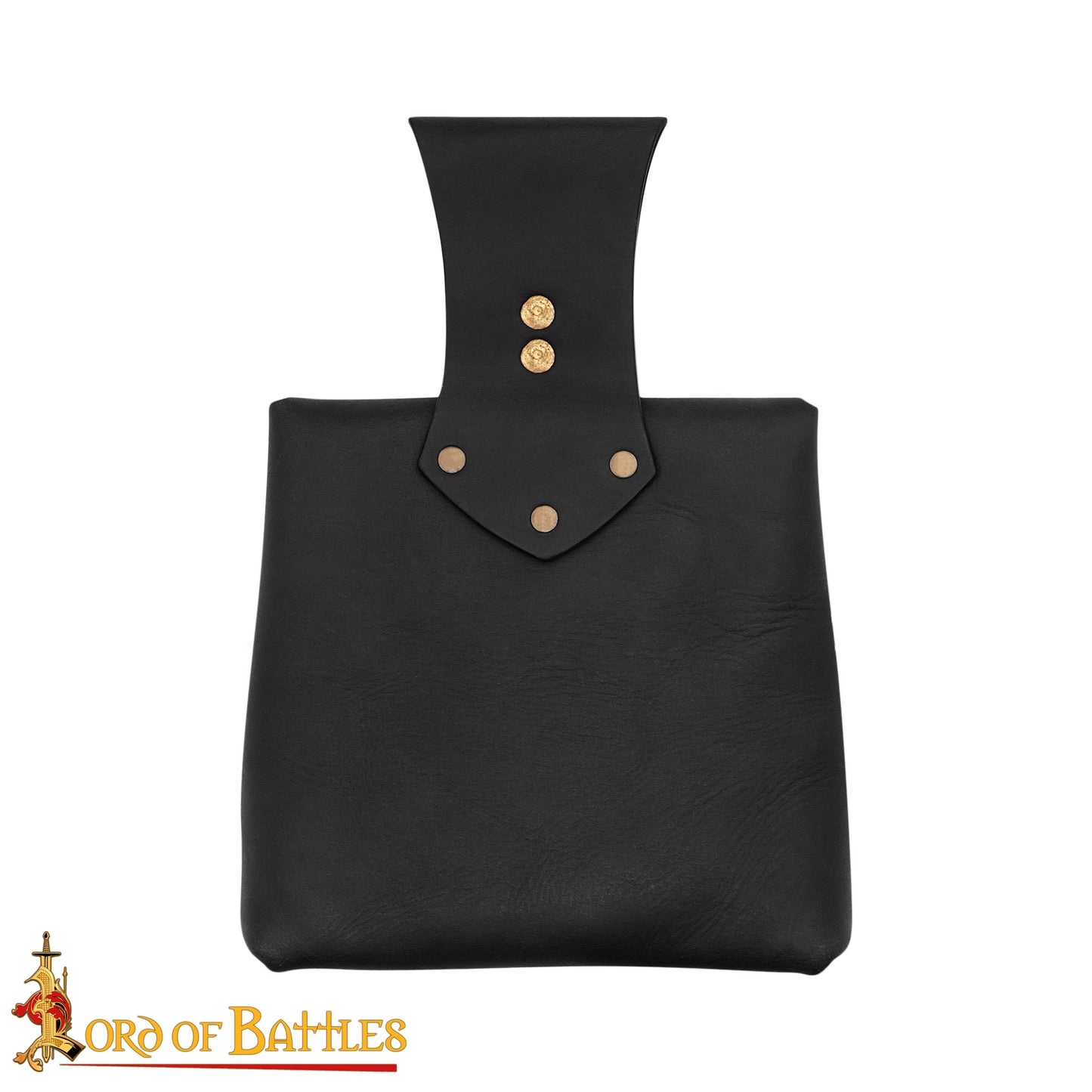 Medieval Leather Belt Pouch with 15th Century Brass Fittings