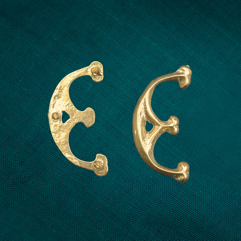 Kidney Shaped Purse Fittings - small (set of two)