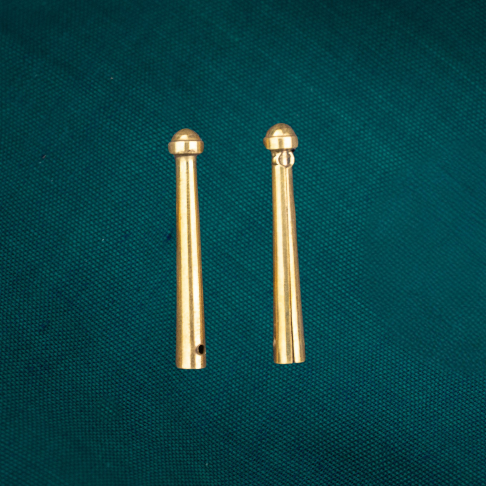Aiglets Round Tip, medieval points, for adding to laces (set of 2)