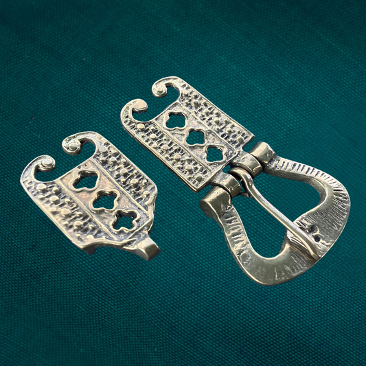 Ensemble boucle médiévale, boucle et chape, boucle de ceinture pour femme