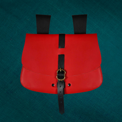 Pochette de ceinture médiévale en cuir - Réplique médiévale authentique, qualité durable
