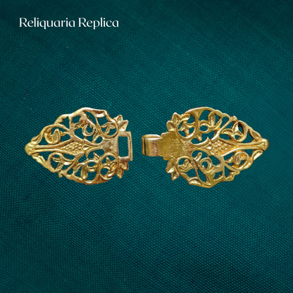 Renaissance Cloak Clasp with Vines and Leaves