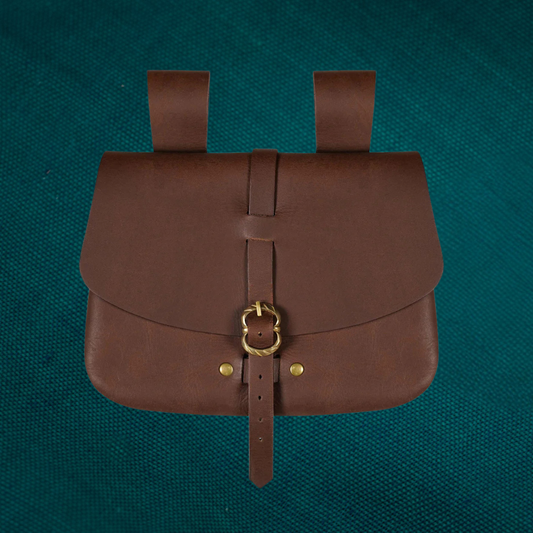 Pochette de ceinture médiévale en cuir - Réplique médiévale authentique, qualité durable