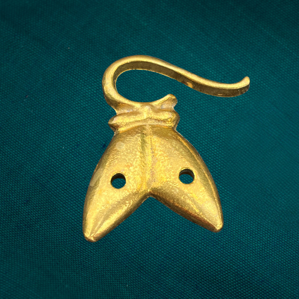 Triangular Brass Hook for 16th Century Rapier Hanger Sword Belts
