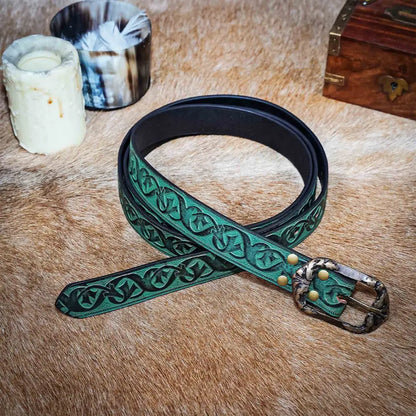 Medieval Embossed Belt for Elven Fantasy Style