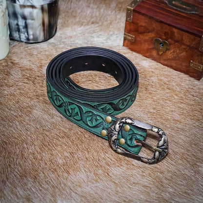 Medieval Embossed Belt for Elven Fantasy Style