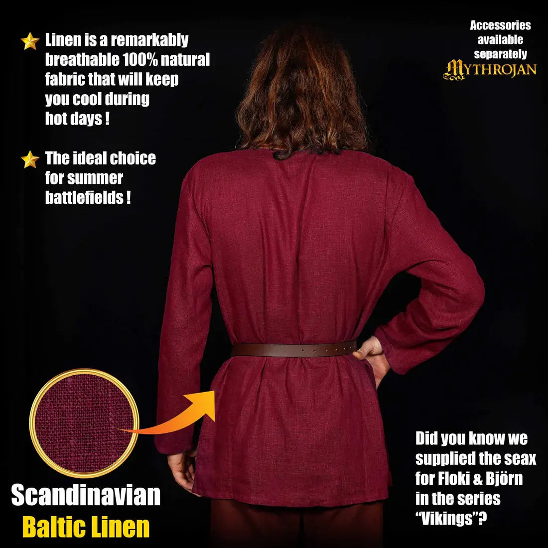Men's Linen Tunic - Early Medieval Style and Comfort