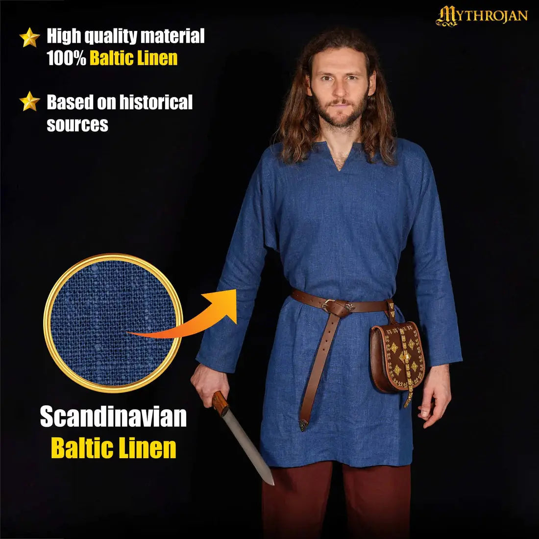 Men's Linen Tunic - Early Medieval Style and Comfort