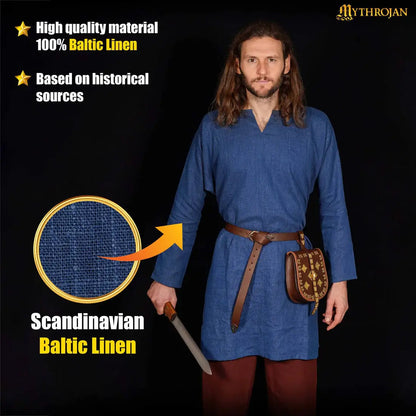 Men's Linen Tunic - Early Medieval Style and Comfort