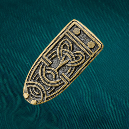 Dark Bronze Viking Styles Strap End for making your own belt