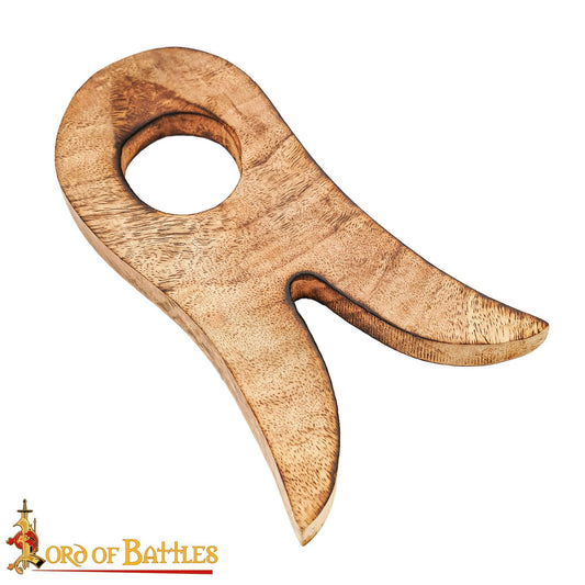 Support de corne à boire en bois