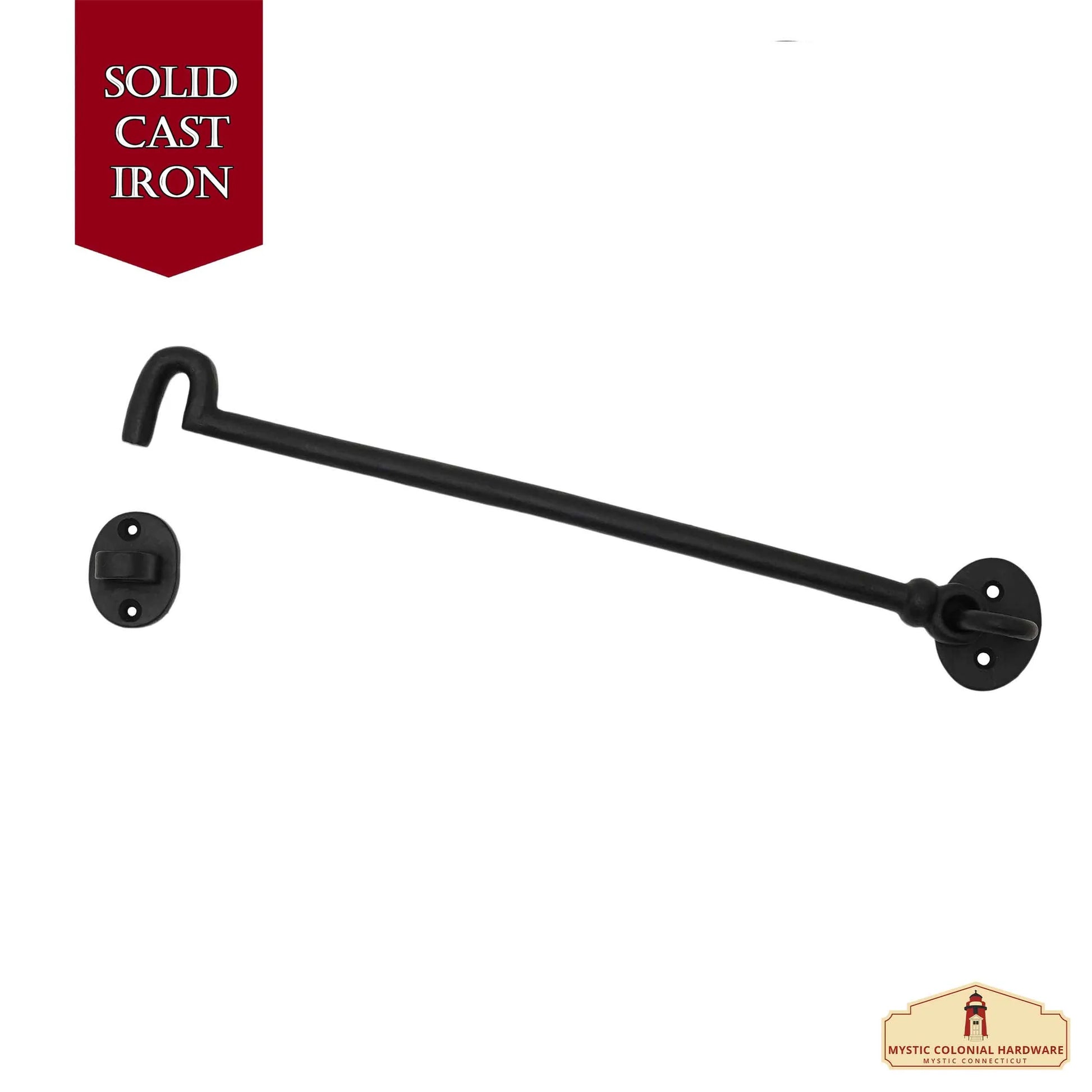 Black Wrought Iron Cabin Hook Eye - 12.5 inches – Reliquaria Medieval