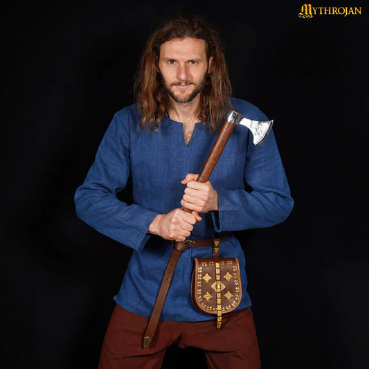 Men's Linen Medieval Tunic for Historical Reenactment
